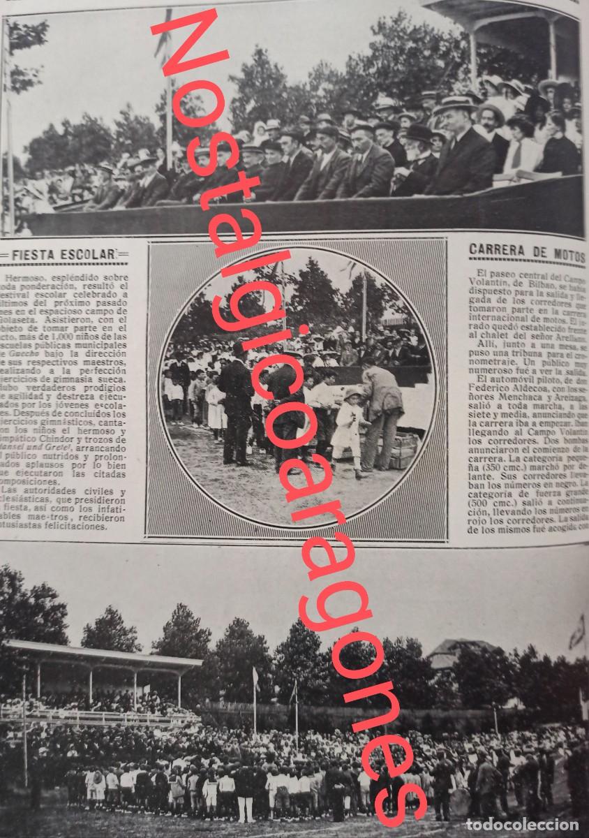 Colecionismo de Revistas e Jornais: Festival infantil Neguri Algorta carrera motos Bilbao Foto revista princ siglo XX 19MM