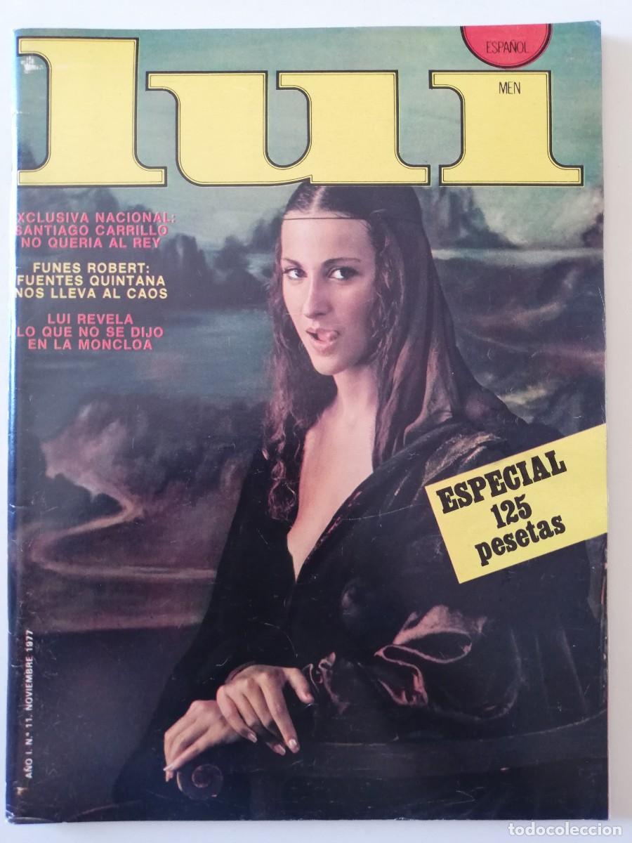 Coleccionismo de Revistas y Peri&oacute;dicos: Revista LUI MEN 11 Emmanuelle Sylvia Kristel Camilo Sesto Santiago Carrillo Aslan Brigitte Streubel