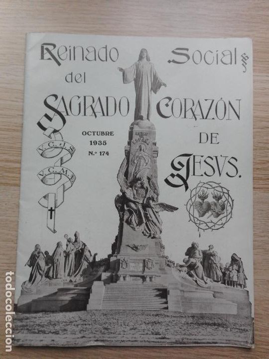 Coleccionismo de revistas y peri&oacute;dicos: REVISTA REINADO SOCIAL SAGRADO CORAZON 1935. NI&Ntilde;OS SEMINARISTAS ASESINADOS POR SOCIALISTAS 1934