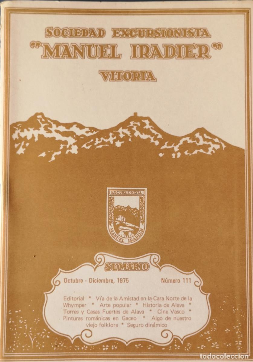 Collectionnisme de Revues et Journaux: REVISTA SDAD. EX. MANUEL IRADIER. N&ordm; 111 A&Ntilde;O 1975. VITORIA - GASTEIZ