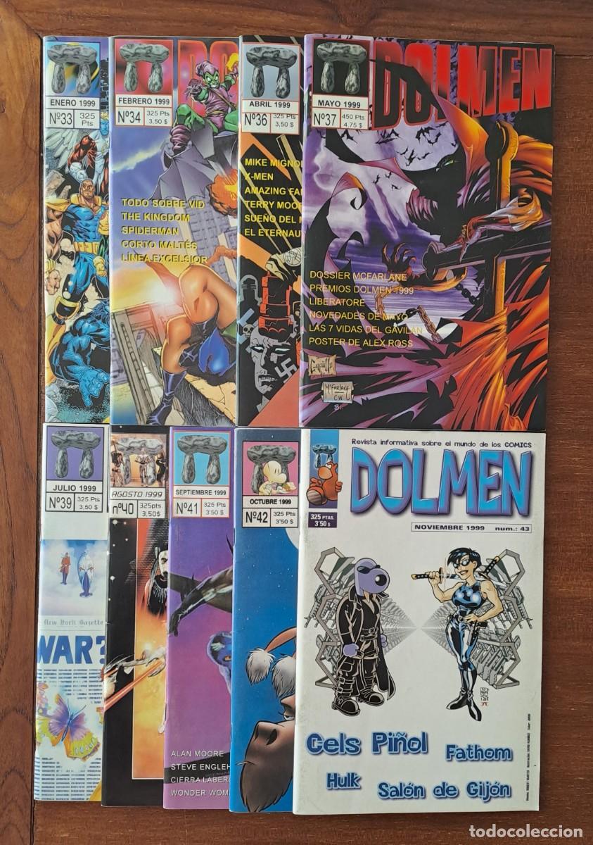 Coleccionismo de Revistas y Peri&oacute;dicos: DOLMEN REVISTA DE COMICS A&Ntilde;O 1999 N&ordm; 33 A 34, 36 A 37, 39 A 43 (9 REVISTAS)