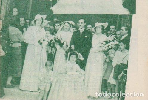 Sammeln von Zeitschriften und Zeitungen: * BODA * Enlace Mar&iacute;a de los &Aacute;ngeles Noguera y Rivero &ndash; D. Antonio Senarega Novillo - 1935