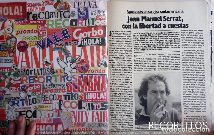Coleccionismo de Revistas y Peri&oacute;dicos: JOAN MANUEL SERRAT VINTAGE