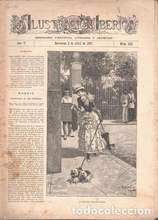 Coleccionismo de Revistas y Peri&oacute;dicos: LA ILUSTRACION IBERICA - A&Ntilde;O V - 2 ABRIL 1887 - N&ordm; 222 - A-REVIL-0902