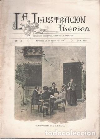 Coleccionismo de Revistas y Peri&oacute;dicos: LA ILUSTRACION IBERICA - A&Ntilde;O IX - 21 MARZO 1891 - N&ordm; 429 - A-REVIL-0908
