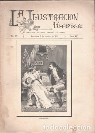 Coleccionismo de Revistas y Peri&oacute;dicos: LA ILUSTRACION IBERICA - A&Ntilde;O IX - 3 OCTUBRE 1891 - N&ordm; 457 - A-REVIL-0915