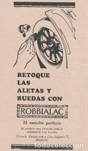 Coleccionismo de Revistas y Peri&oacute;dicos: Publicidad esmalte ROBBIALAC -1930