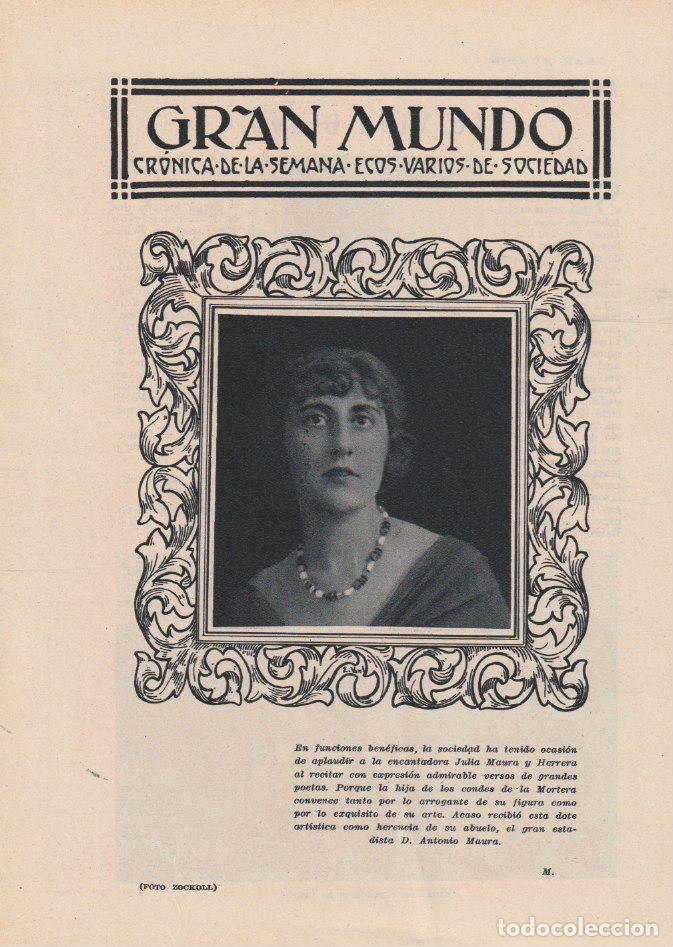 Coleccionismo de Revistas y Peri&oacute;dicos: Julia Maura y Herrera, hija condes de la Mortera -1930