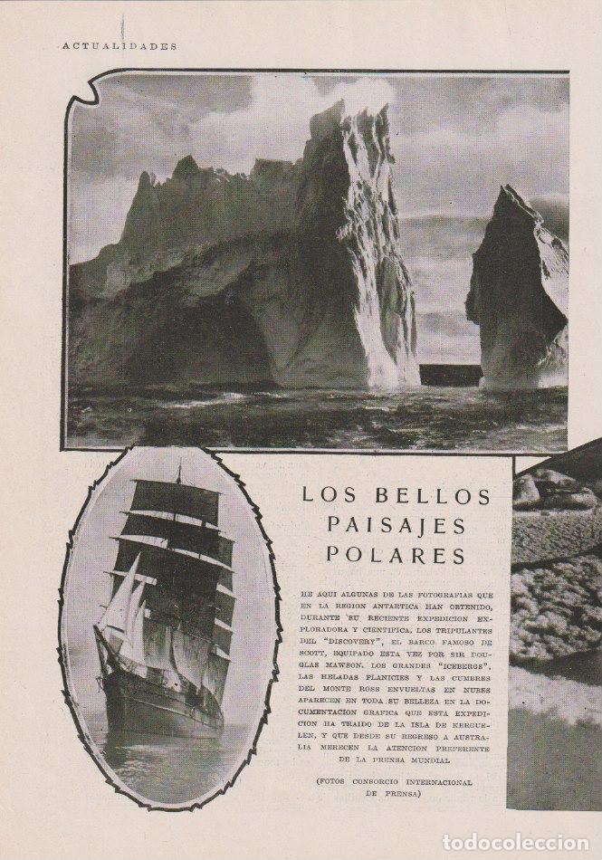 Coleccionismo de Revistas y Peri&oacute;dicos: * ICEBERGS * POLO * Bellos paisajes polares (tomados por el Discovery de Scott)- 1930