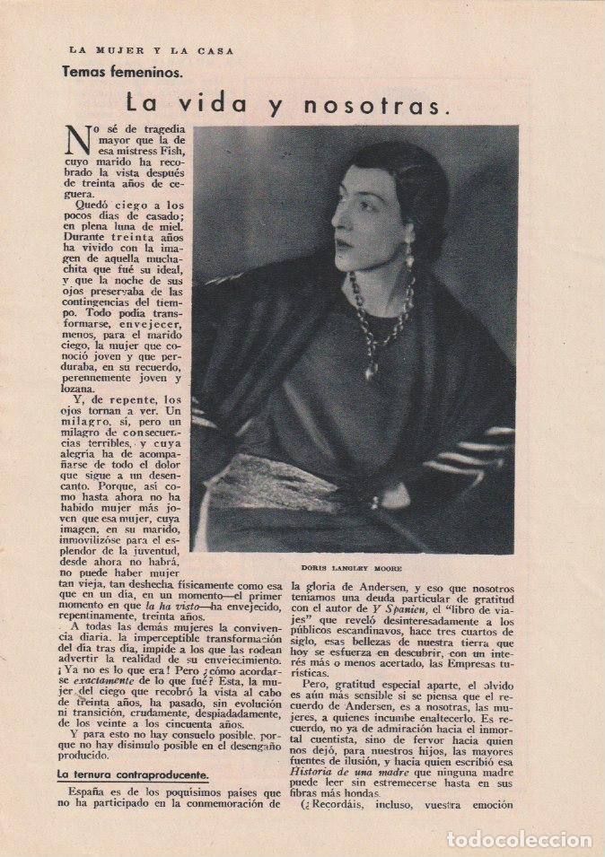 Coleccionismo de Revistas y Peri&oacute;dicos: (Sobre Doris Langley Moore, Raquel Meller, Antonia Merc&eacute; La Argentina / Margarita Nelken - 1930