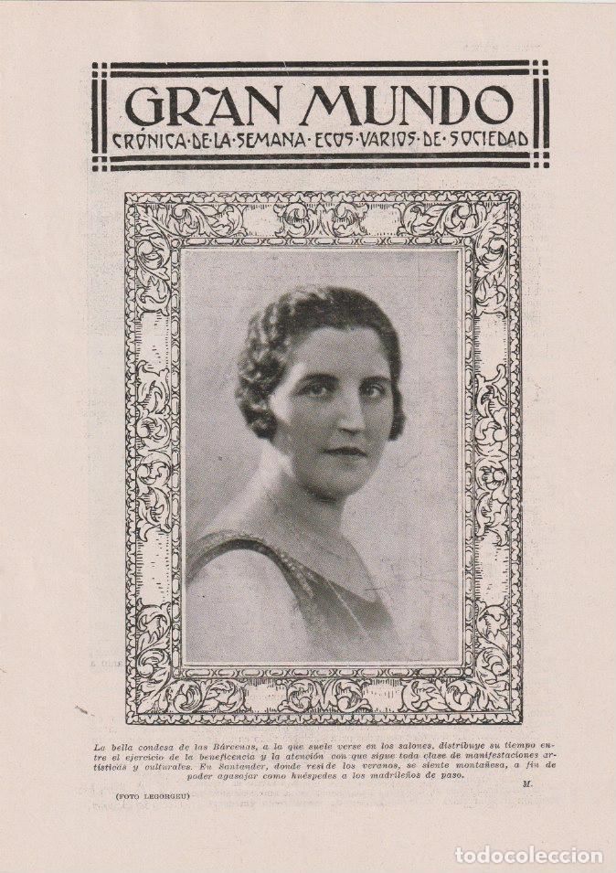Coleccionismo de Revistas y Peri&oacute;dicos: La condesa de las B&aacute;rcenas -1930
