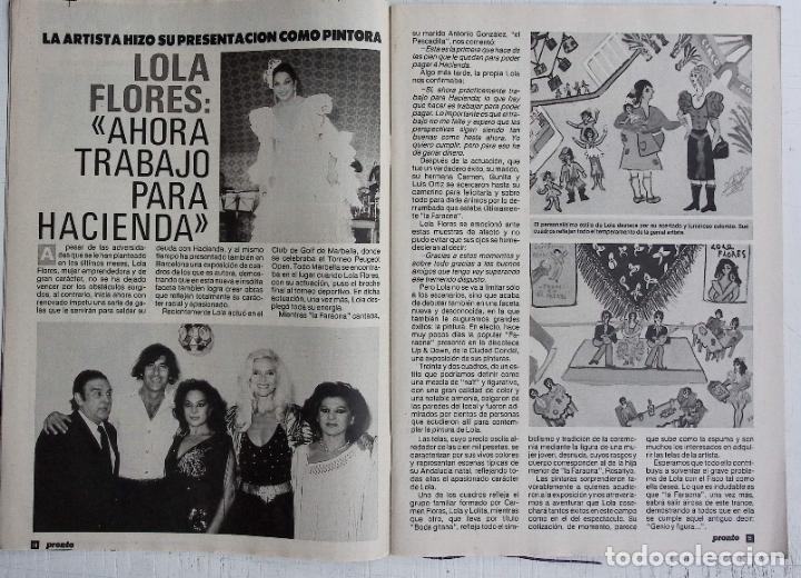 Coleccionismo de revistas y peri&oacute;dicos: lola flores pintora