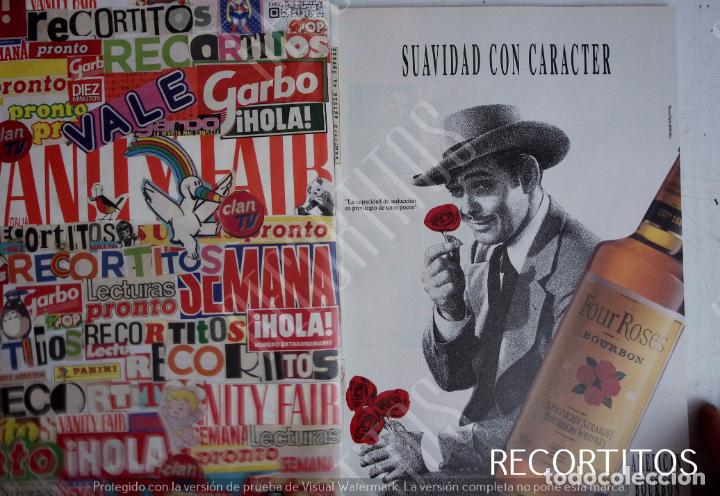 Colecionismo de Revistas e Jornais: FAMOSOS EN LA PUBLICIDAD CLARK GABLE ANUNCIO WHISKY FOUR ROSES