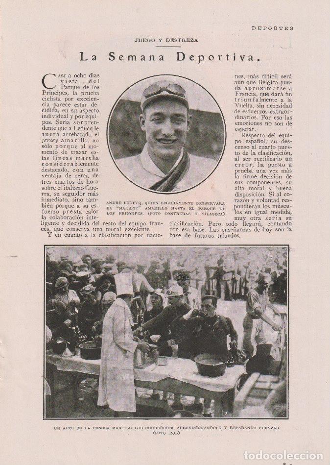 Coleccionismo de Revistas y Peri&oacute;dicos: * DEPORTES * Motociclismo: Vicente Naure; rugby: Real Madrid; ciclismo: Francisco Llana - 1930