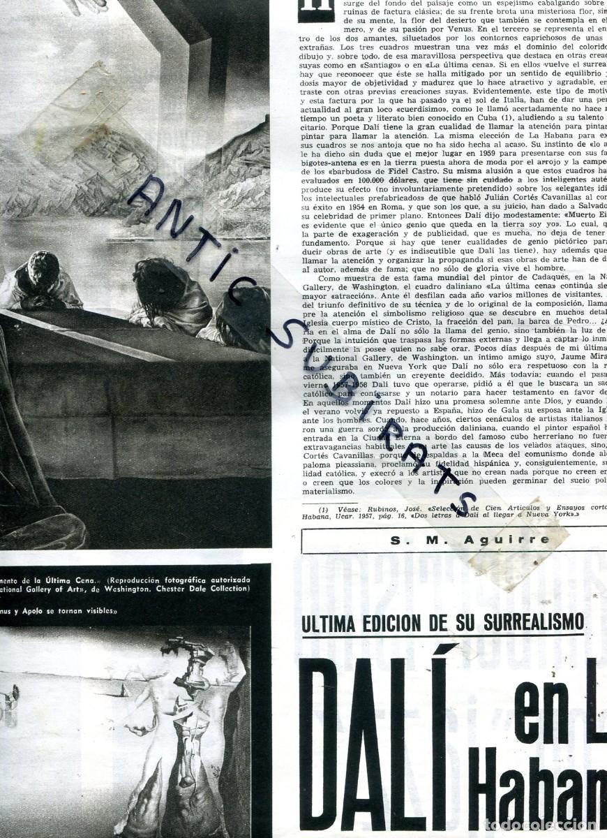 Sammeln von Zeitschriften und Zeitungen: REVISTA A&Ntilde;O 1959 ELSA MARTINELLI EAMON IRLANDA MUSEO DE CERA DE MADRID SALVADOR DALI EN LA HABANA