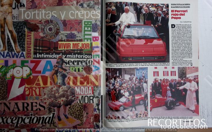 Coleccionismo de revistas y peri&oacute;dicos: EL FERRARI ROJO DEL PAPA JUAN PABLO II