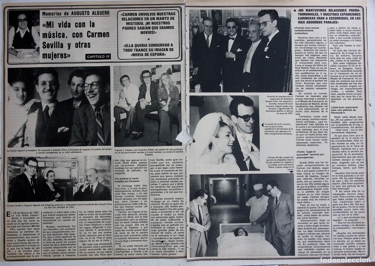 Coleccionismo de Revistas y Peri&oacute;dicos: augusto alguero carmen sevilla LAS MEMORIAS EN SEMANA CAPITULO III