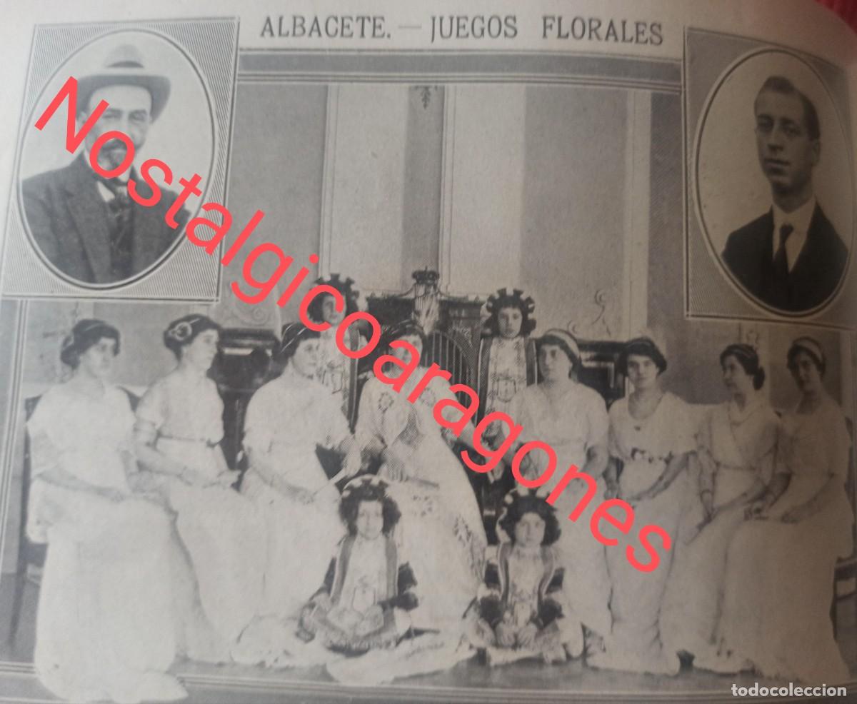 Sammeln von Zeitschriften und Zeitungen: Albacete juegos florales Jacinto Benavente Enrique Soriano Foto revista princ siglo XX 19MM