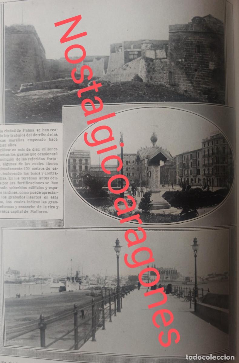 Coleccionismo de revistas y peri&oacute;dicos: Mallorca reanudaci&oacute;n trabajos derrib&oacute; muralla vistas Foto revista princ siglo XX 19MM