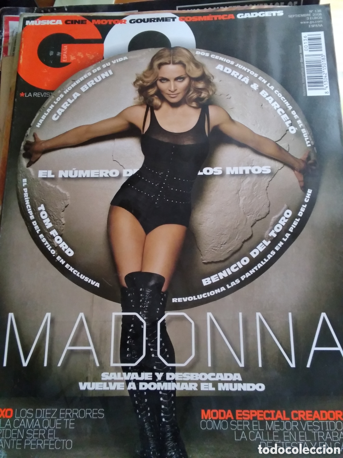 Coleccionismo de Revistas y Peri&oacute;dicos: GQ revista de moda espa&ntilde;ola 2008 septiembre Madonna