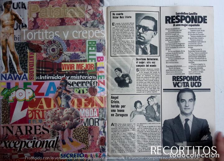 Coleccionismo de revistas y peri&oacute;dicos: landelino lavilla vota ucd publicidad barbara rey angel cristo victor ruiz iriarte severiano balles