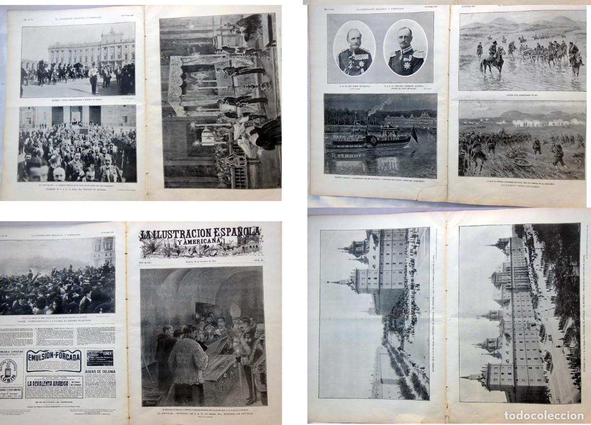 Colecionismo de Revistas e Jornais: LA ILUSTRACI&Oacute;N ESPA&Ntilde;OLA Y AMERICANA. N&ordm; XL - 30 Oct 1904. Astronomia, Entierro Princesa de Asturias