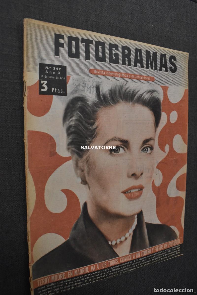 Coleccionismo de Revistas y Peri&oacute;dicos: REVISTA FOTOGRAMAS 17 JUNIO 1955 TERRY MOORE AUDREY HEPBURN