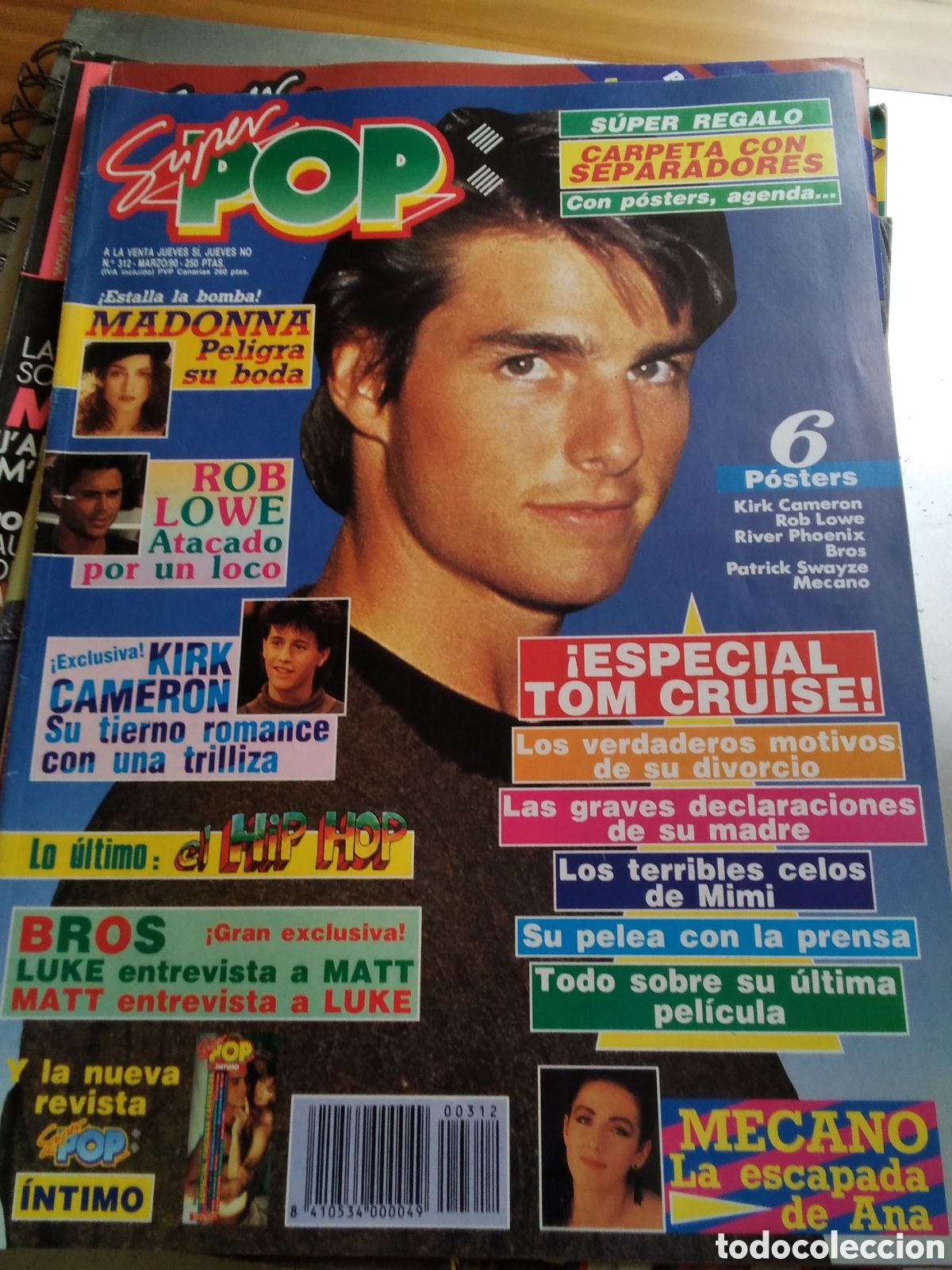 Coleccionismo de Revistas y Peri&oacute;dicos: Super pop revista para j&oacute;venes 90/3 madonna rob lowe mecano