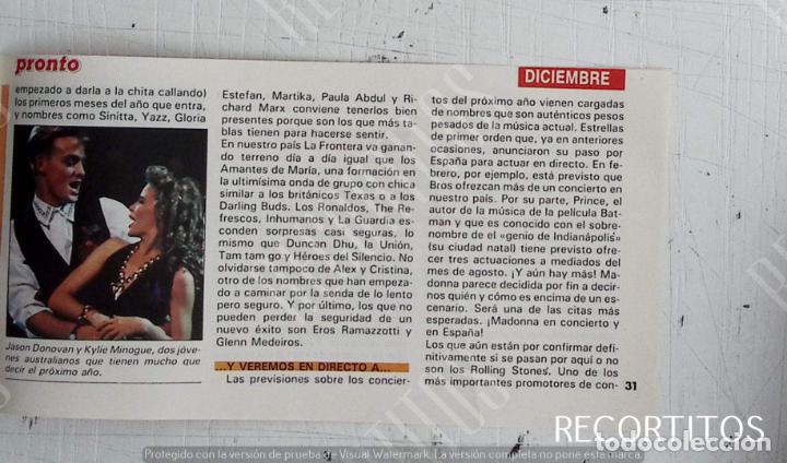 Coleccionismo de Revistas y Peri&oacute;dicos: jason donovan kylie minogue mecano