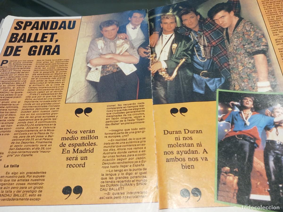Coleccionismo de revistas y peri&oacute;dicos: SPANDAU BALLET 2 reportajes EL GRAN MUSICAL 1985