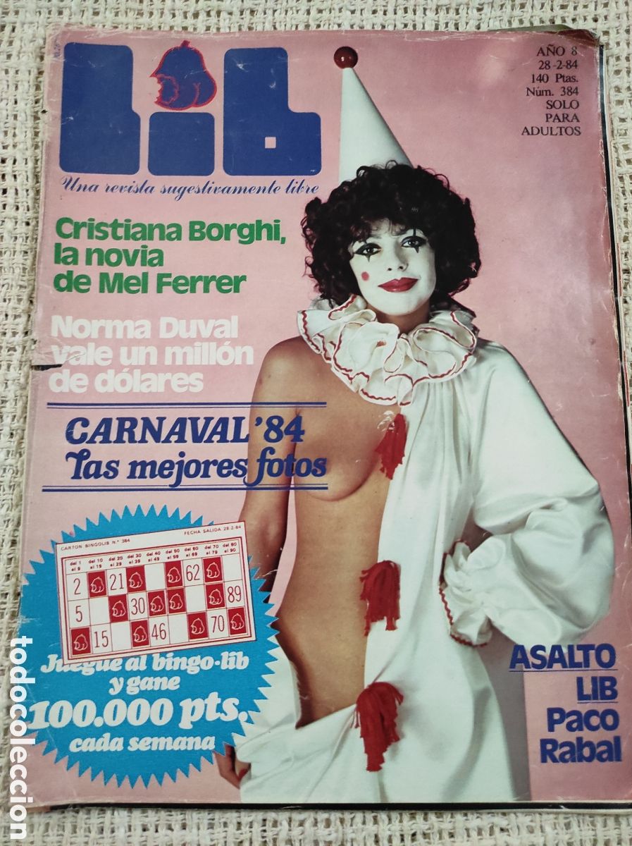 Coleccionismo de revistas y peri&oacute;dicos: LIB N&ordm; 384 FEBRERO 1984 PACO RABAL, LAURA GEMSER, NORMA DUVAL, BLANDINE DEJEUNE