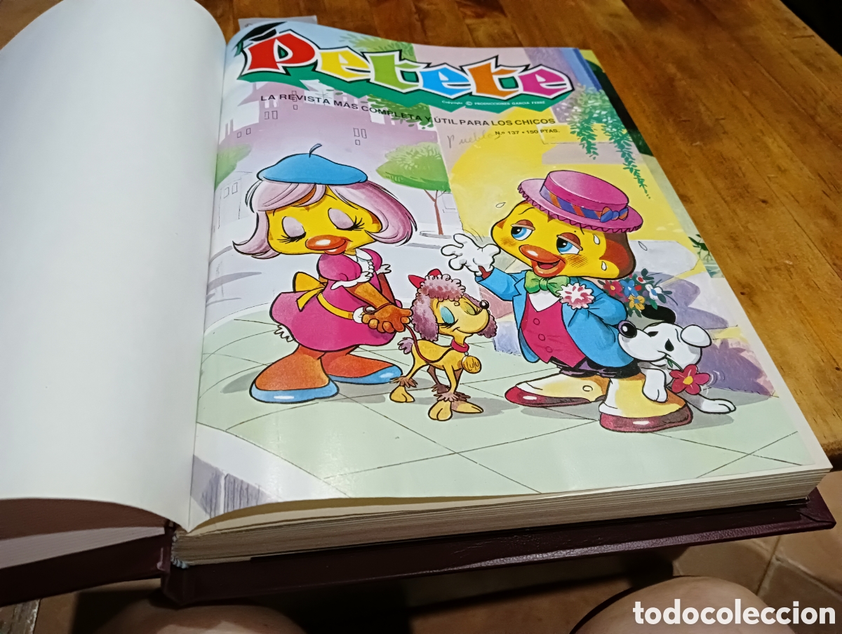 Coleccionismo de Revistas y Peri&oacute;dicos: Revista petete n&uacute;meros sueltos encuadernados en tapas no originales n&uacute;mero de paginas 34 .