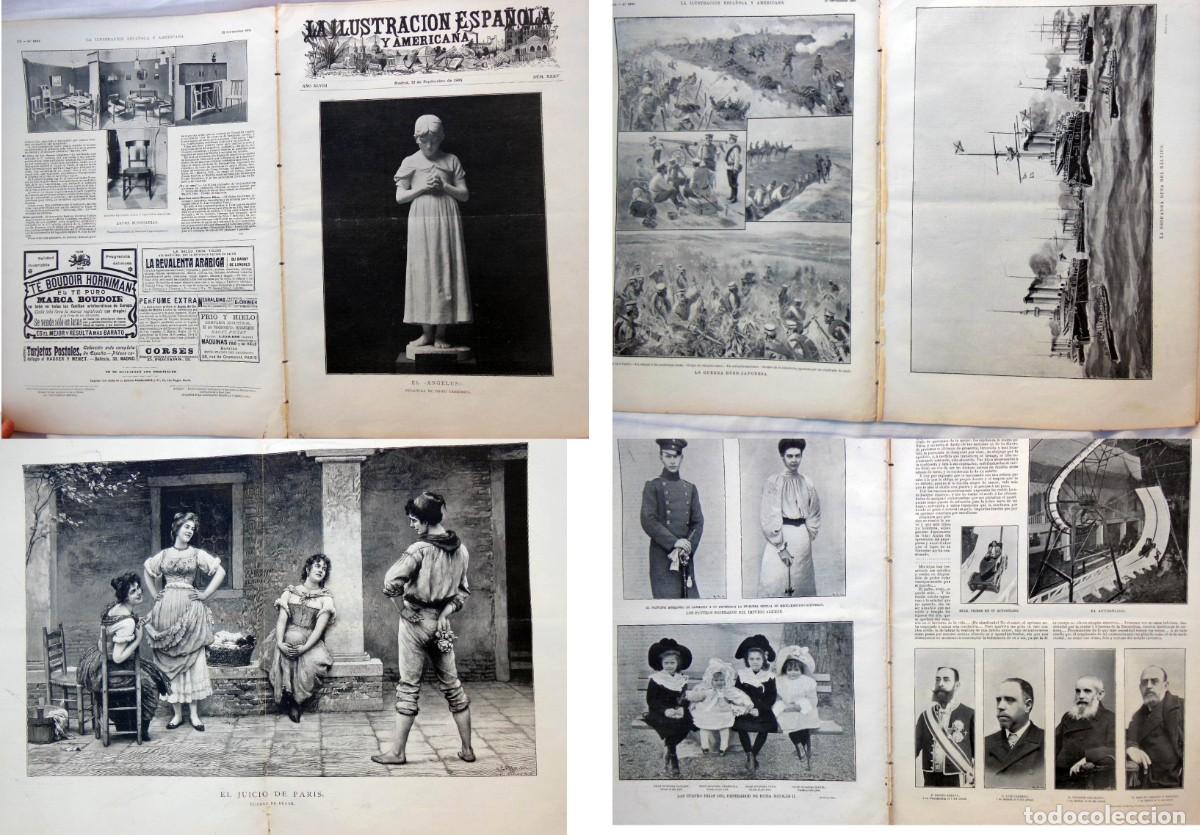 Colecionismo de Revistas e Jornais: LA ILUSTRACI&Oacute;N ESPA&Ntilde;OLA Y AMERICANA. N&ordm; XXXV - 22 Sep 1904. El juicio de Paris, cuadro de Blaas