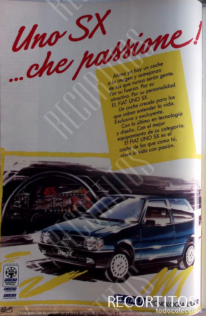 Coleccionismo de Revistas y Peri&oacute;dicos: fiat uno sx anuncio publicidad