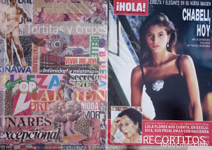 Coleccionismo de revistas y peri&oacute;dicos: recorte portada de chabeli iglesias lola flores