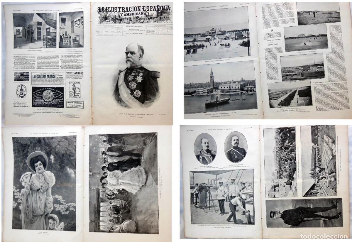 Colecionismo de Revistas e Jornais: LA ILUSTRACI&Oacute;N ESPA&Ntilde;OLA Y AMERICANA. N&ordm; XXXIV - 15 Sep 1904. Bajo los Austrias. Playas de Italia