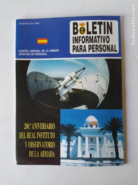 Coleccionismo de Revistas y Peri&oacute;dicos: REVISTA BOLET&Iacute;N CUARTEL GENERAL DE LA ARMADA JEFATURA DE PERSONAL N&ordm; 85. 1998. TDKC40
