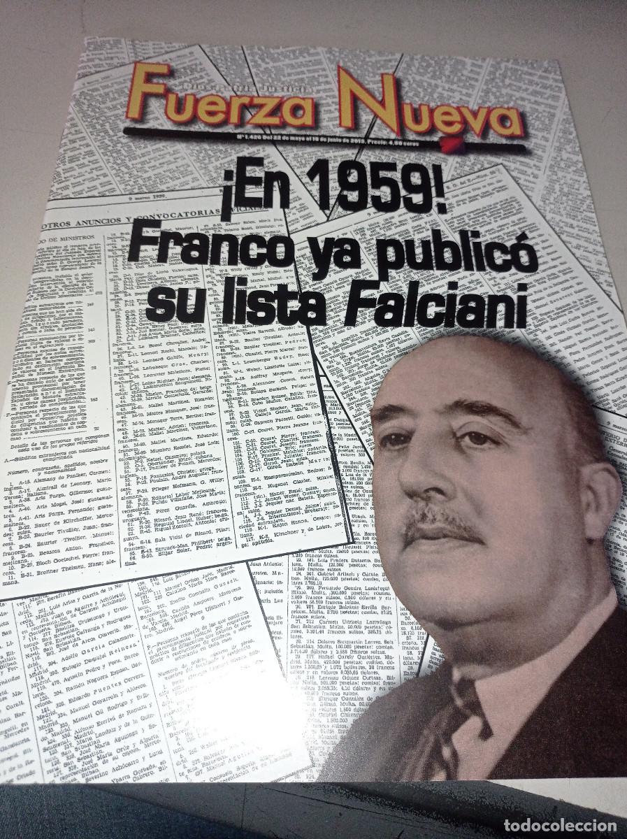 Colecionismo de Revistas e Jornais: REVISTA FUERZA NUEVA, N&ordm; 1426 REF. UR MES 7