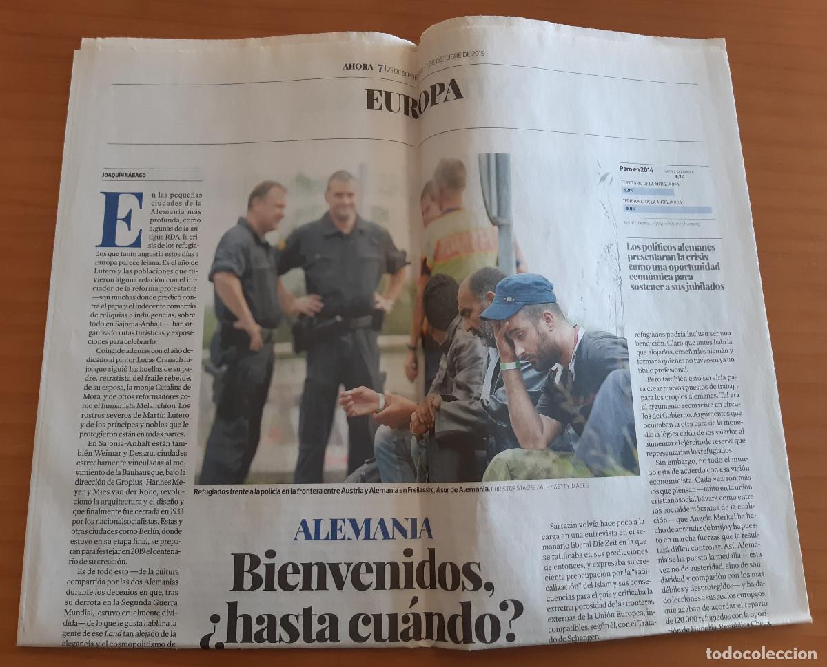 Collection Magazines and Newspapers: AHORA - 25 DE SEPTIEMBRE-1 DE OCTUBRE DE 2015 - P&Aacute;GINAS 7 A 10 Y 17 A 24 - PERFECTO ESTADO