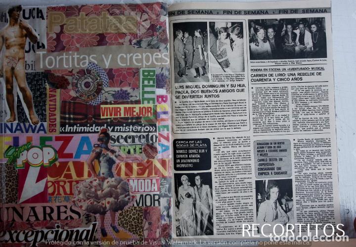 Coleccionismo de revistas y peri&oacute;dicos: manuel gomez burr carmen aranda camilo sesto paola dominguin carmen de lirio