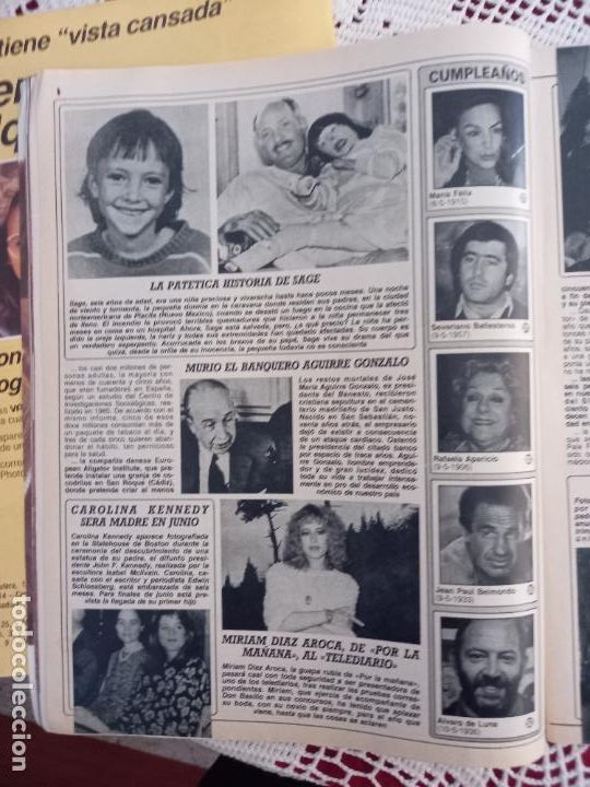 Sammeln von Zeitschriften und Zeitungen: MARIA FELIX MIRIAM DIAZ AROCA CAROLINA KENNEDY ALVARO LUNA JEAN PAUL BELMONDO