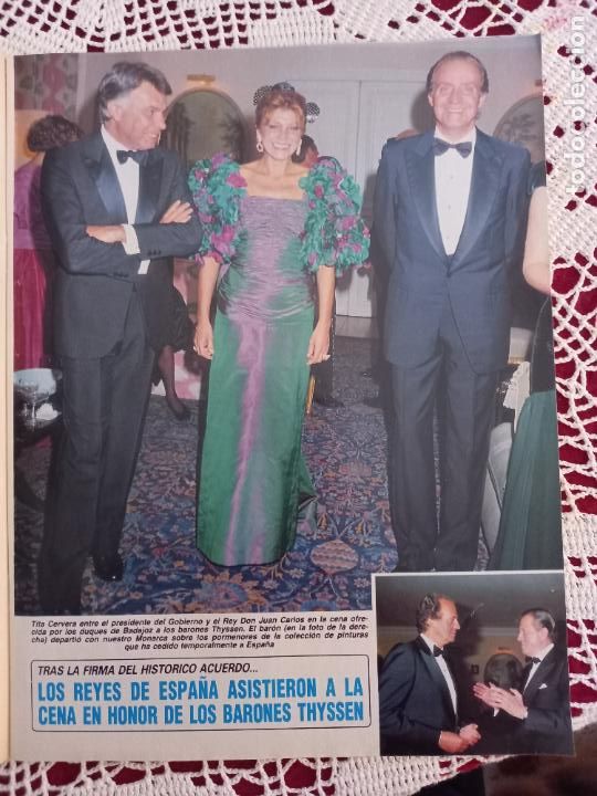 Sammeln von Zeitschriften und Zeitungen: TITA CERVERA CARMEN THYSSEN MISS ESPA&Ntilde;A FELIPE GONZALEZ DON JUAN CARLOS I DO&Ntilde;A SOFIA CARMEN ROMERO
