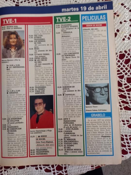 Collectionnisme de Revues et Journaux: NIEVES HERRERO JAVIER GURRUCHAGA SPENCER TRACY