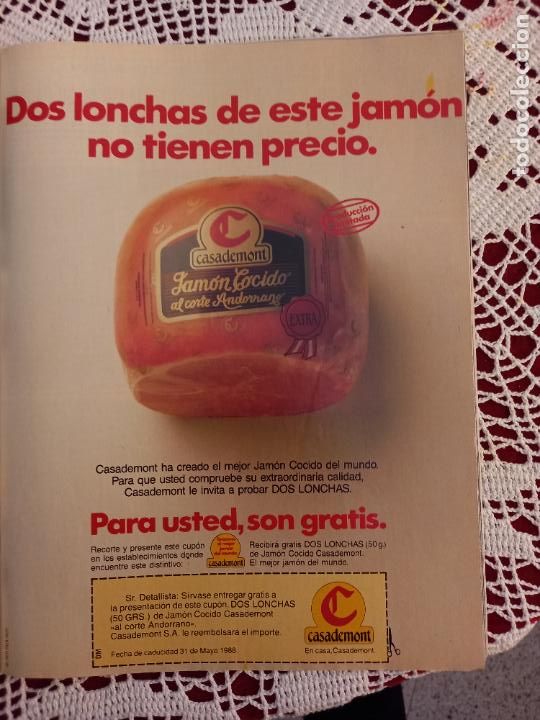 Coleccionismo de Revistas y Peri&oacute;dicos: CASADEMONTJAMON COCIDO ANUNCIO PUBLICIDAD