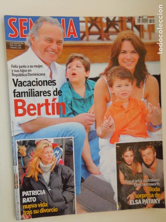 Coleccionismo de Revistas y Peri&oacute;dicos: SEMANA REVISTA N&ordm; 3701- 01-2011- VACACIONES FAMILIARES DE BERTIN - PATRICIA RATO