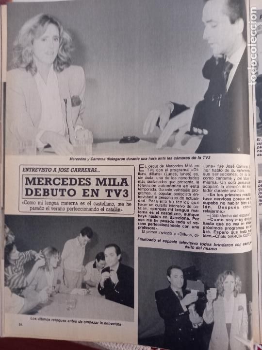 Coleccionismo de revistas y peri&oacute;dicos: jose carreras josep MERCEDES MILA TV3