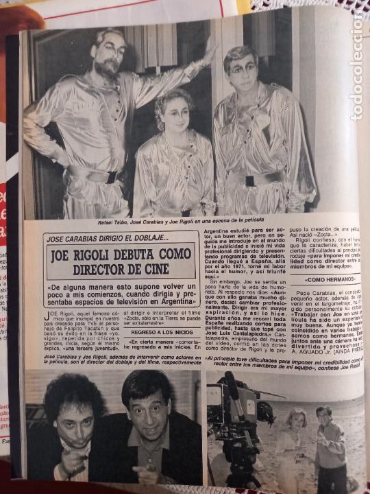 Collectionnisme de Revues et Journaux: JOE RIGOLI RAFEL TALBO JOSE CARABIAS FRANCHESTEIN ZOCTA