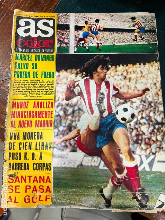 Coleccionismo de Revistas y Peri&oacute;dicos: REVISTA PERIODICO AS COLOR 12 OCTUBRE DE 1971