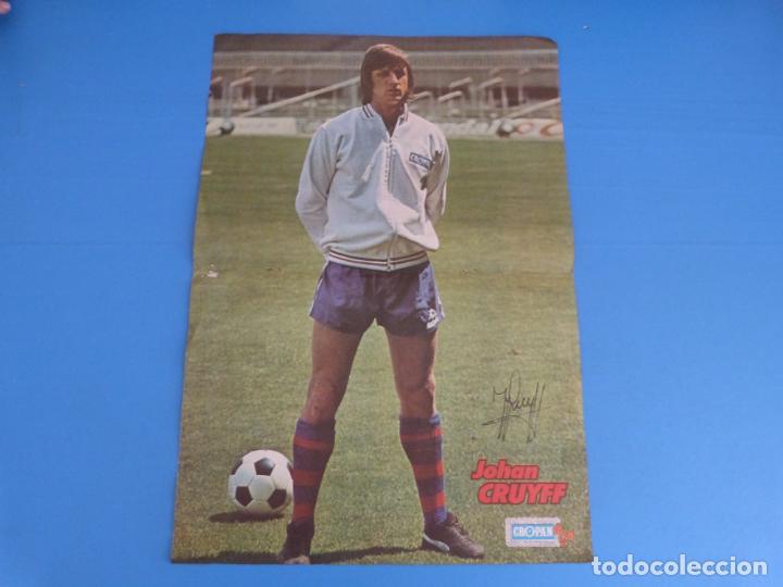 Coleccionismo de Revistas y Peri&oacute;dicos: POSTER DE JOHAN CRUYYF DEL ALBUM DE CROPAN