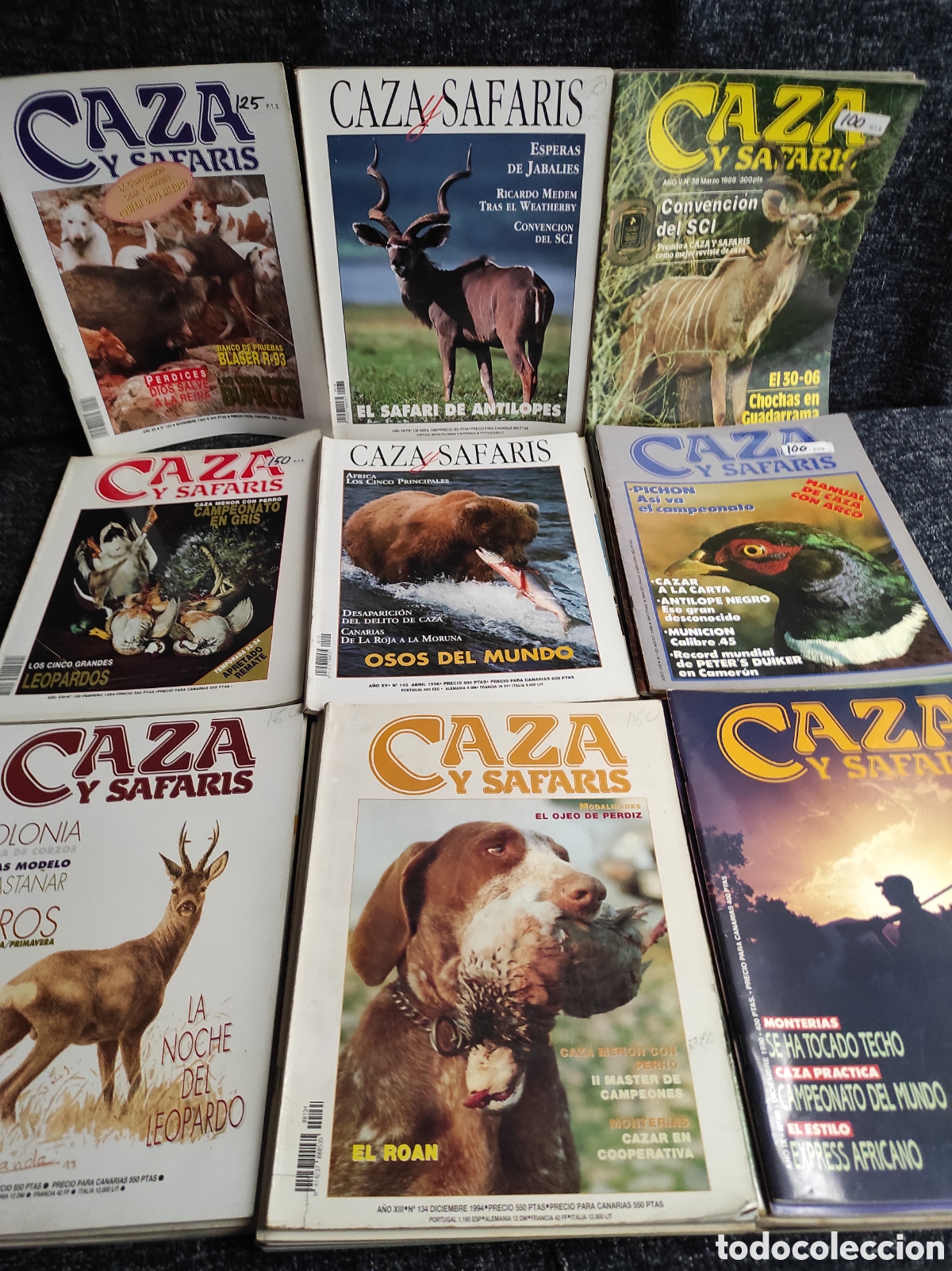 Coleccionismo de Revistas y Peri&oacute;dicos: CAZA Y SAFARIS - LOTE DE 35 EJEMPLARES - REVISTA DE CAZA MENOR Y MAYOR